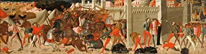 Hector Prints: Battle Before a Walled City, second half of 15th century. Creator: Unknown