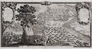 Second Northern War Prints: The Battle of Warsaw on July 1656. Artist: Dahlberg, Erik (1625-1703)