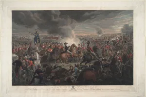 The Battle of Waterloo. Artist: Sauerweid, Alexander Ivanovich (1783-1844) The Battle of Waterloo. Artist: Sauerweid, Alexander Ivanovich (1783-1844)