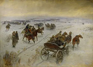 Fight Collection: The Battle at Yegorlykskaya, 1928-1929. Artist: Grekov, Mitrofan Borisovich (1882-1934)