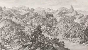 Charles Nicolas Cochin Collection: The Battle of Yesil-kol-nor, 1772. Creators: Charles Nicolas Cochin