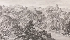 Jean Damascene Sallusti Prints: The Battle of Yesil-kol-nor, 1772. Creators: Charles Nicolas Cochin