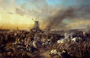 Conflict Prints: Battle of Zorndorf on 14 August 1758, 1852. Creator: Alexander von Kotzebue