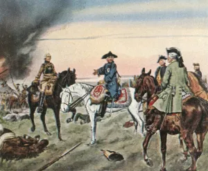 O H W Prints: The Battle of Zorndorf, 25 August 1758, (1936). Creator: Unknown