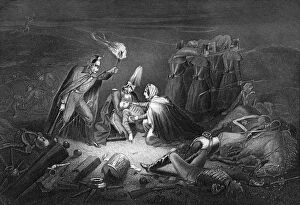 D J Pound Collection: The battlefield of the Alma, night after the battle, 1854 (1857).Artist: DJ Pound