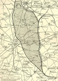 Frank A Mumby Prints: The Battlefield of Arras, First World War, c1917, (c1920) Creator: Unknown