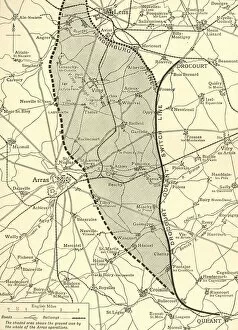 Western Front Gallery: The Battlefield of Arras, First World War, c1917, (c1920) Creator: Unknown