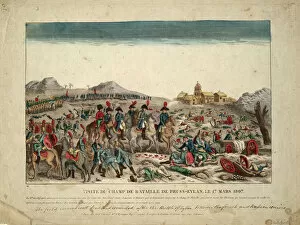 Troop Gallery: On the Battlefield of Eylau, 1807. Artist: Anonymous