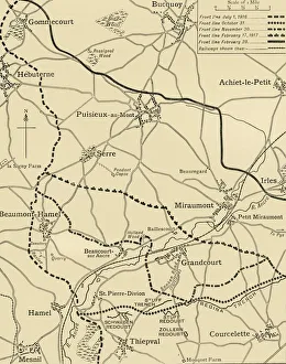 Frank A Mumby Prints: The Battles of the Ancre, northern France