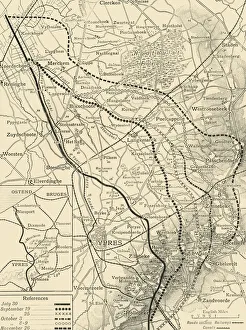Advance Gallery: The Battles of the Flanders Ridges, July 30-November 26, 1917, (c1920). Creator: Unknown