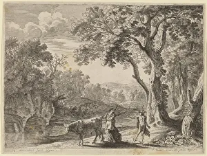 Hermes Prints: Battus Transformed into Stone. Creator: Herman van Swanevelt