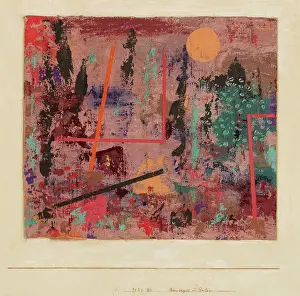 Blue Rider Prints: Baubegin(n) im Garten (Beginning of Construction in the Garden)