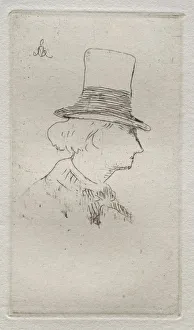 Baudelaire de profil. Creator: Edouard Manet (French, 1832-1883)