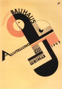 Bauhaus exhibition. Postcard, 1923. Creator: Schmidt, Joost (1893-1948)