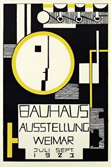 Bauhaus Prints: Bauhaus exhibition. Postcard, 1923