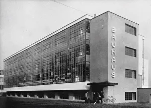 Dessau Prints: Bauhaus House, Dessau, 1926. Creator: Anonymous