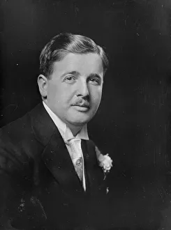 Buttonhole Prints: Baumgarten, Mr. portrait photograph, 1919 Feb. 25. Creator: Arnold Genthe