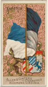 Bavaria, from Flags of All Nations, Series 2 (N10) for Allen &