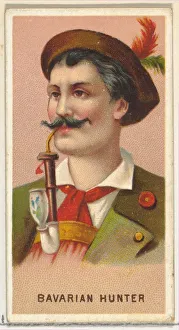 Stereotype Prints: Bavarian Hunter, from Worlds Smokers series (N33) for Allen & Ginter Cigarettes