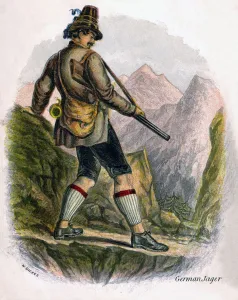 Lederhosen Prints: Bavarian Peasant, 1809. Artist: W Dickes