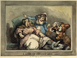 Images Dated 23rd July 2010: A Bawd on Her Last Legs, 1792. Artist: Thomas Rowlandson