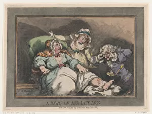 Bawd Gallery: A Bawd on her Last Legs, October 1, 1792. October 1, 1792. Creator: Thomas Rowlandson