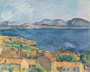 Paul C And Xe9 Collection: The Bay of Marseille, Seen from L Estaque, c. 1885. Creator: Paul Cezanne