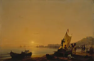 Vesuvius Prints: The Bay of Naples, 1844. Creator: Aivazovsky, Ivan Konstantinovich (1817-1900)