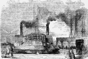 Dockside Prints: The Bay State Steam-Boat, 1854 Creator: Unknown