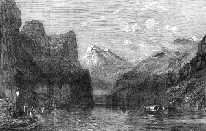 Edmund Evans Prints: The Bay of Uri, Lake of Lucerne - painted by W