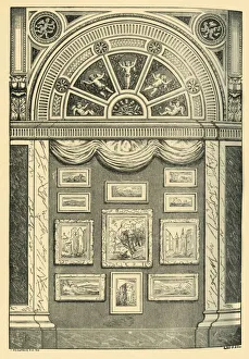 Sampson Low Prints: One Bay of the Water-Colour Galleries, 1860s, (1881). Creator: A Reid