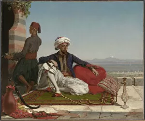 Huqqa Pipe Collection: Bayard Taylor, 1855. Creator: Thomas Hicks
