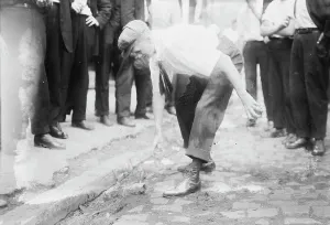 Workers Rights Prints: Bayonne picking up stones, between c1910 and c1915. Creator: Bain News Service