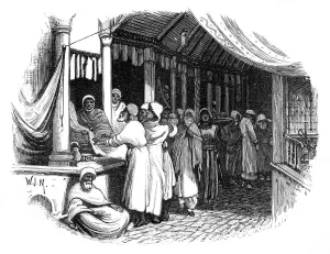 Bazaar in Constantinople, c1888
