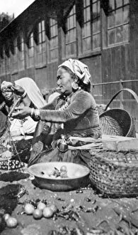 Burlington Smith Gallery: A bazaar in Darjeeling, West Bengal, India, c1910