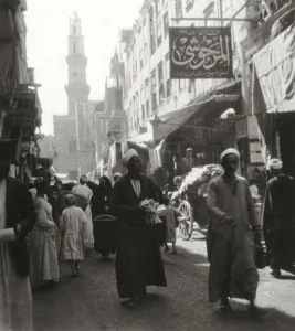 J Dearden Prints: Bazaar of El Ghoria, Cairo, Egypt, 20th century. Artist: J Dearden Holmes