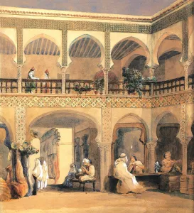Théodore Chassériau Prints: Bazaar in Orleans, 1840s. Artist: Theodore Chasseriau