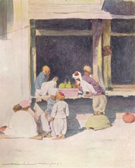 A Bazaar at Peshawur, 1905. Artist: Mortimer Luddington Menpes