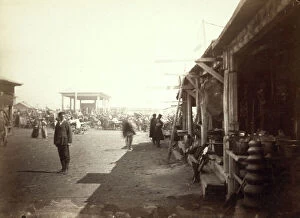 Market Collection: Bazar [ie, bazaar] or market place at Barnaoul [ie, Barnaul], between 1885 and 1886