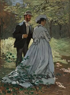 Claude Gallery: Bazille and Camille (Study for 'Dejeuner sur l Herbe'), 1865