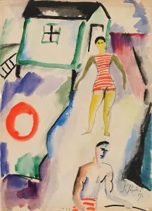 Beach, 1917. Creator: Sulho Sipila