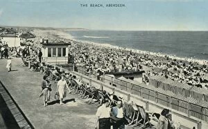 Postcard Gallery: The Beach, Aberdeen, 1961. Creator: Unknown