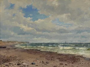A Beach with Dunes. The West Coast of Jutland, 1843. Creator: Dankvart Dreyer