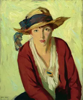1914 Prints: The Beach Hat, 1914. Creator: Robert Henri