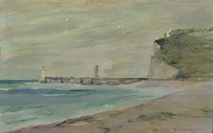 Abbema Louise Prints: Beach landscape, Fécamp. Creator: Louise Abbema