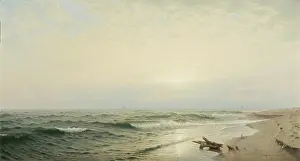 Sunrise Prints: Beach at Long Branch: Sunrise, 1872. Creator: William Trost Richards