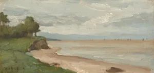 Haute Normandie Prints: Beach near Etretat, c. 1872. Creator: Jean-Baptiste-Camille Corot