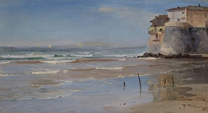 The Beach at Nettuno, 1906. Creator: Even Ulving