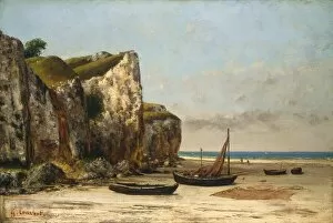 Courbet Gustave Gallery: Beach in Normandy, c. 1872 / 1875. Creator: Gustave Courbet