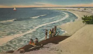 Raul De La Gallery: Beach at Sabanilla Resort Development, c1940s